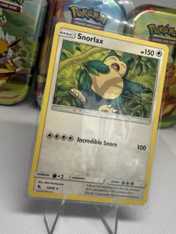 Snorlax 50/68 Near Mint NM Hidden Fates Rare Pokemon Card 2019 Sleeping Art - Image 2