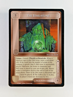 The Ithil-Stone - Middle Earth CCG card (1997 ICE) MECCG Against The Shadow LotR - Image 1