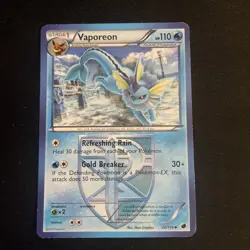 Pokemon Vaporeon Team Plasma 20/116 Uncommon Plasma Freeze Card Non-Holo - Image 1