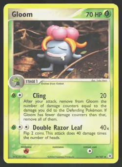 Gloom 35/101 Hidden Legends Pokemon Card DMG - Image 1
