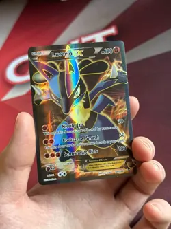 LUCARIO EX 107/111 Furious Fists FULL ART FA HOLO Pokemon TCG card NM NEAR MINT - Image 2