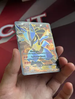 LUCARIO EX 107/111 Furious Fists FULL ART FA HOLO Pokemon TCG card NM NEAR MINT - Image 3
