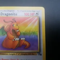 Dragonite 19/62 - NON-HOLO RARE - FOSSIL SET - VINTAGE WOTC Pokemon Card - NM - Image 3