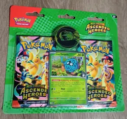 🔥 Pokemon Ascended Heroes Kit Tangela Promo Card 2 Booster Pack FACTORY SEALED - Image 1