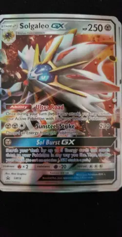 Pokemon GX Holo Card Lot Solgaleo Glaceon Entei Gyarados Palkia Ability - Image 1