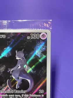 MEWTWO SVP 052 Scarlet Violet 151 Promo Illustration Rare Pokemon Card SEALED - Image 2