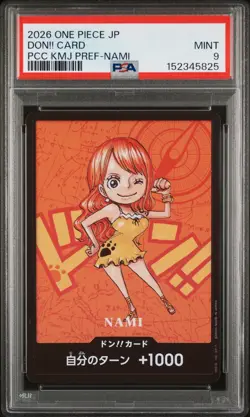 2026 ONE PIECE JAPANESE PREMIUM KUMAMOTO PREFECTURE NAMI DON!! CARD PSA 9 - Image 1