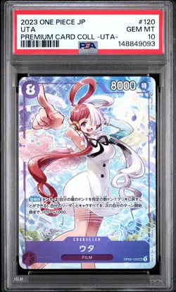 2023 ONE PIECE JAPANESE PREMIUM CARD COLLECTION -UTA- #120 UTA PSA 10 - Image 1