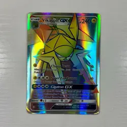 Pokemon Vikavolt GX Secret Rare Rainbow Holo 152/145 SM-Guardians Rising - Image 1