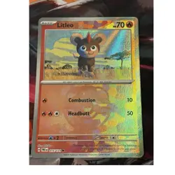 Litleo 015/131: Prismatic Evolutions Holo Master Ball Pattern. NM Pokemon - Image 1