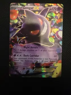 Pokemon Gengar EX 34/119 XY Phantom Forces Ultra Rare Holo 170 HP Basic - Image 1