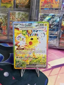 POKEMON PIKACHU EX SIR 238/191 SV08 SURGING SPARKS HOLO MINT - Image 1