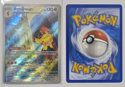 Armarouge 203/198 Full Art Scarlet & Violet Base Set Pokemon TCG & Bonus Card - Image 1