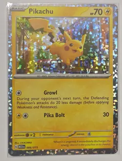 Pikachu 006/015 McDonald's 2023 Holo Pokemon TCG & Bonus Card - Image 2