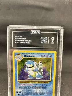 Blastoise 003/034 Pokemon TCG Classic Holo Stage 2 HP 100 TAG Graded 9 - Image 2