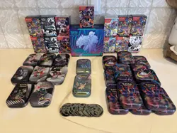 HUGE Pokemon Empty Booster Bundle & Mini Tin Lot - 35+ Items - FREE SHIPPING!!! - Image 1