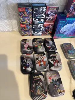 HUGE Pokemon Empty Booster Bundle & Mini Tin Lot - 35+ Items - FREE SHIPPING!!! - Image 2