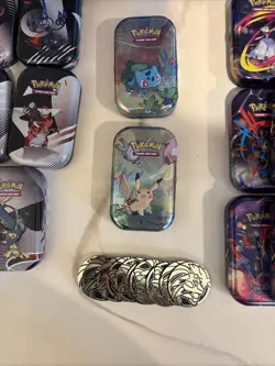 HUGE Pokemon Empty Booster Bundle & Mini Tin Lot - 35+ Items - FREE SHIPPING!!! - Image 3