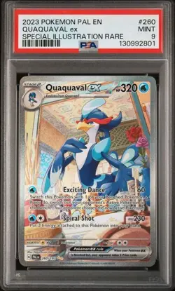 QUAQUAVAL EX 2023 SPECIAL ILLUSTRATION RARE #260 PSA 9 Mint Paldea Evolved - Image 1