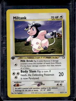 2000 Pokemon Neo Genesis 1st Edition Miltank #41/111 - Image 1