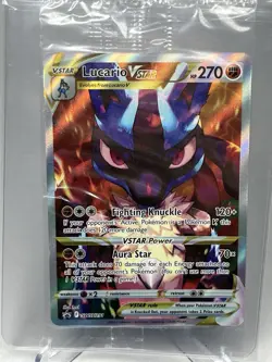 2023 Pokemon Black Star Promo SWSH291 Lucario VSTAR (SEALED) - Image 1