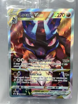 2023 Pokemon Black Star Promo SWSH291 Lucario VSTAR (SEALED) - Image 2
