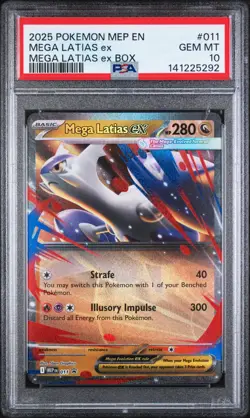 2025 POKEMON MEP EN-ME BLACK STAR PROMO MEGA LATIAS EX BOX MEGA LATIAS EX PSA 10 - Image 1