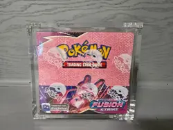 Pokemon TCG SWSH Fusion Strike Booster Box SEALED w/Acrylic - Image 1