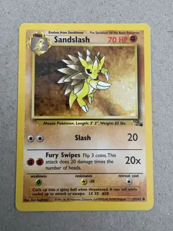 Pokemon - Fossil - Sandslash 41/62 - Uncommon LP - Image 1