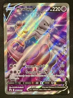 2022 Pokemon Mewtwo V SWSH229 Black Star Promo Pokemon Go ETB NM - Image 1