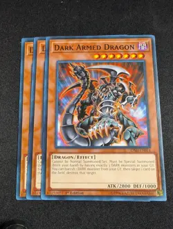 Yugioh - 3x Dark Armed Dragon SDSH-EN014 1st Common NM - Image 1