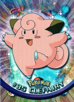 Pokemon #35 Clefairy Card Topps TV Animation Blue Logo Non Holo - Image 1
