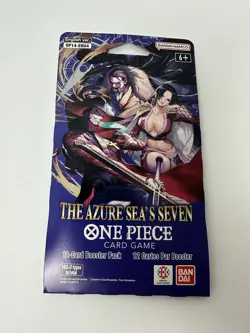 One Piece OP-14 The Azure Sea’s Seven Sleeved Booster Pack - Heavy - 37.4g - Image 2