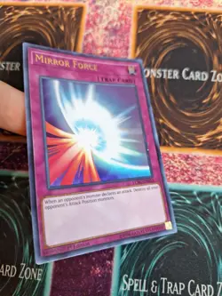 Yugioh Mirror Force LCKC-EN053 Ultra Rare 1st Edition Near Mint - Image 2