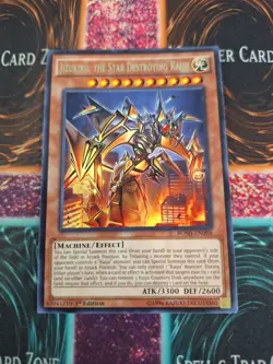Yugioh Jizukiru, the Star Destroying Kaiju BOSH-EN088 Rare 1st Edition Near Mint - Image 1