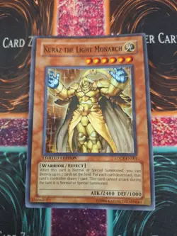 Yugioh Kuraz the Light Monarch LODT-ENSE1 Super Rare Limited Near Mint - Image 1
