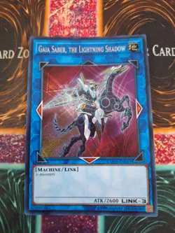 Yugioh Gaia Saber, the Lightning Shadow COTD-EN051 Secret Rare Unlimited NM - Image 1