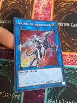 Yugioh Gaia Saber, the Lightning Shadow COTD-EN051 Secret Rare Unlimited NM - Image 2