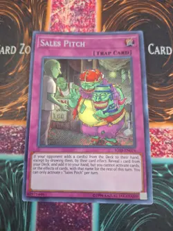 Yugioh Sales Pitch IGAS-EN076 Secret Rare Unlimited Near Mint - Image 1