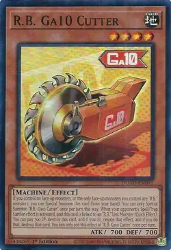 Yugioh R.B. Ga10 Cutter Super Rare DUAD-EN091 1st Edition Near Mint - Image 4