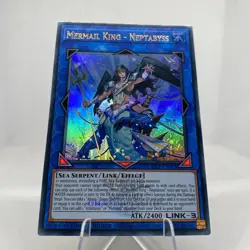 Yugioh Mermail King - Neptabyss 25LP-EN013 Ultra Rare Stamp NM/EX - Image 3