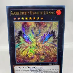 Yugioh Garunix Eternity, Hyang of the Fire Kings 25LP-EN003 Ultra Rare Stamp NM - Image 2
