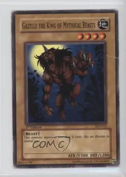 Gazelle the King of Mythical Beasts 1st Ed. YuGiOh Starter Deck Yugi Evolution - Image 1