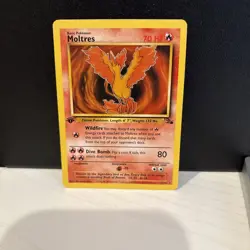 Moltres 27/62 - Non-Holo Fossil 1st Edition 1999 Pokemon TCG Card - NM - Image 1