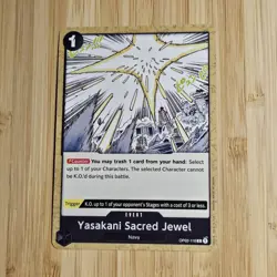 Yasakani Sacred Jewel 1P2 ONE PIECE Navy OP02-118 CARD GAME - Image 1