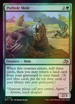 MTG Pothole Mole Foil ** Aetherdrift ** English (NM) - Image 1