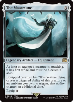 x1 The Masamune FIN Final Fantasy MTG 264 M/NM 1x - Image 1