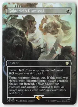 Galadriel's Dismissal (Borderless) #500 (Foil) NM Lord of the Rings Magic MTG - Image 1