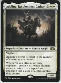 Adeline, Resplendent Cathar R Commander: Tarkir: Dragonstorm 108 NM - Image 1