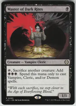 Master of Dark Rites R Commander: The Lost Caverns of Ixalan 83 NM - Image 1